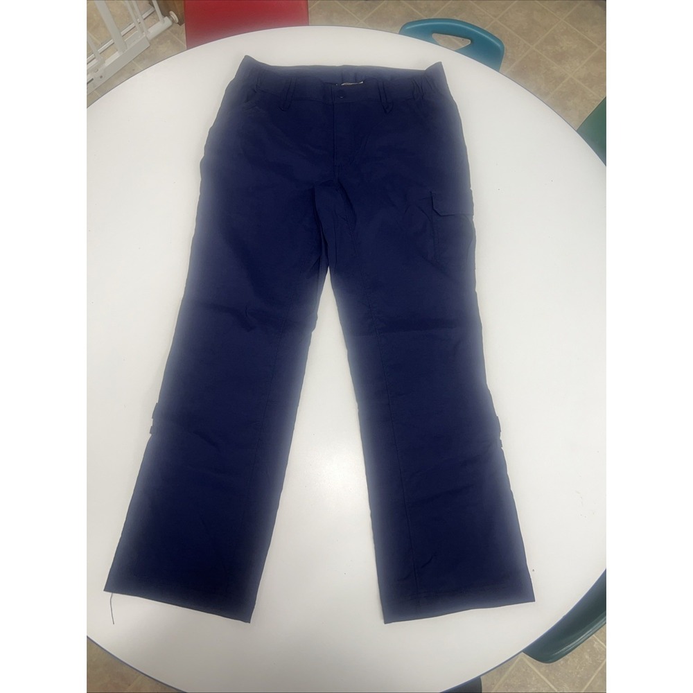 Duluth Trading Pants Womens 10 X 29 Blue Nylon Blend Lightweight Stretch Pockets